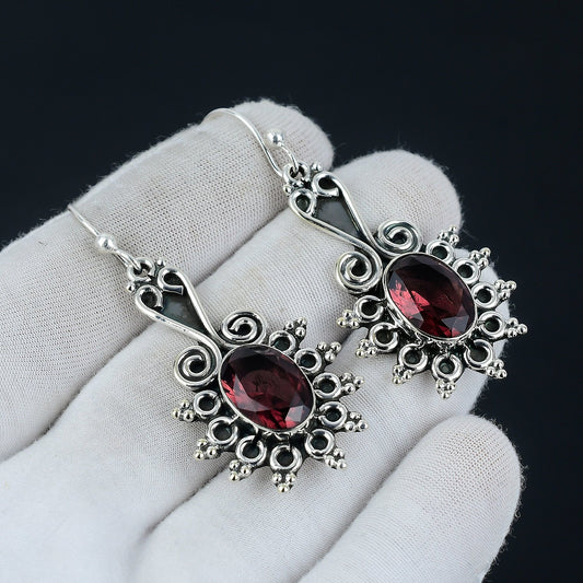 Pink Amethyst Gemstone Earrings