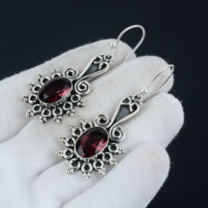 Pink Amethyst Gemstone Earrings
