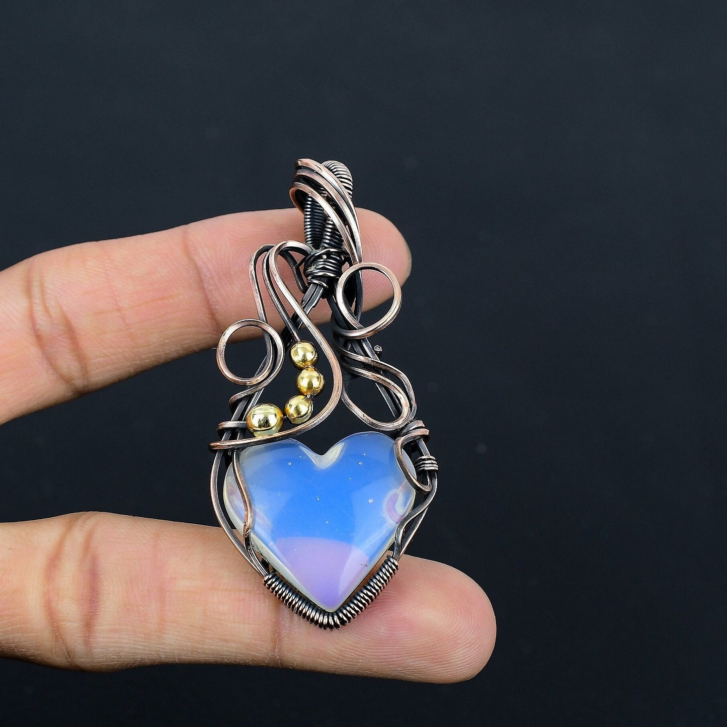 Milky White Opal Gemstone Pendant