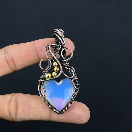 Milky White Opal Gemstone Pendant