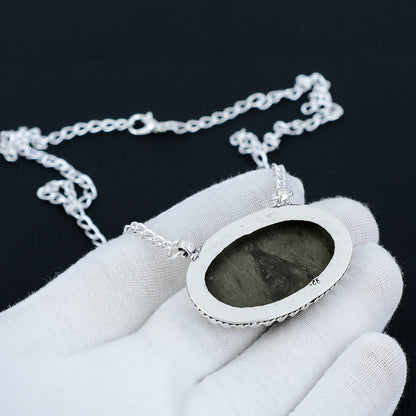 Gold Pyrite Gemstone Necklace