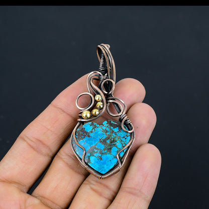 Turquoise Gemstone Heart Pendant