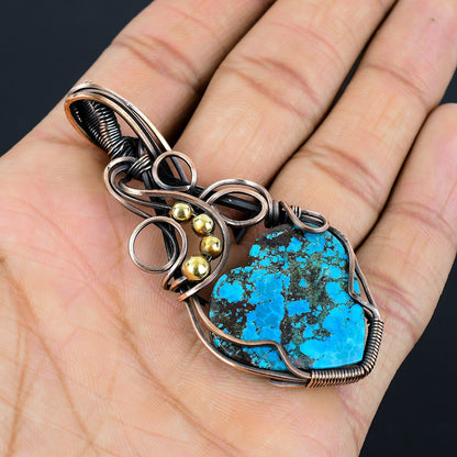 Turquoise Gemstone Heart Pendant