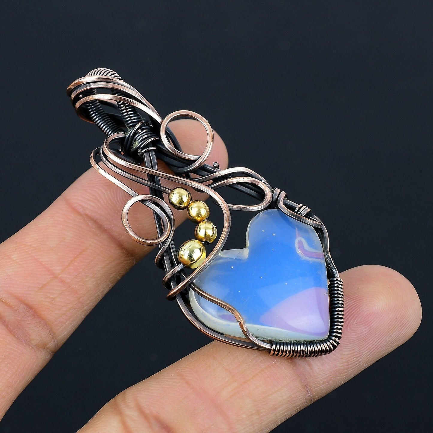 Milky White Opal Gemstone Pendant