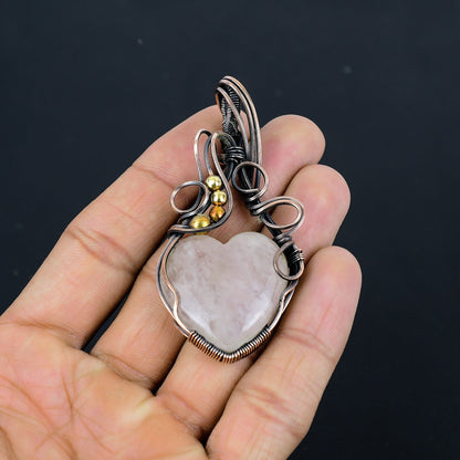 Rose Quartz Gemstone Pendant