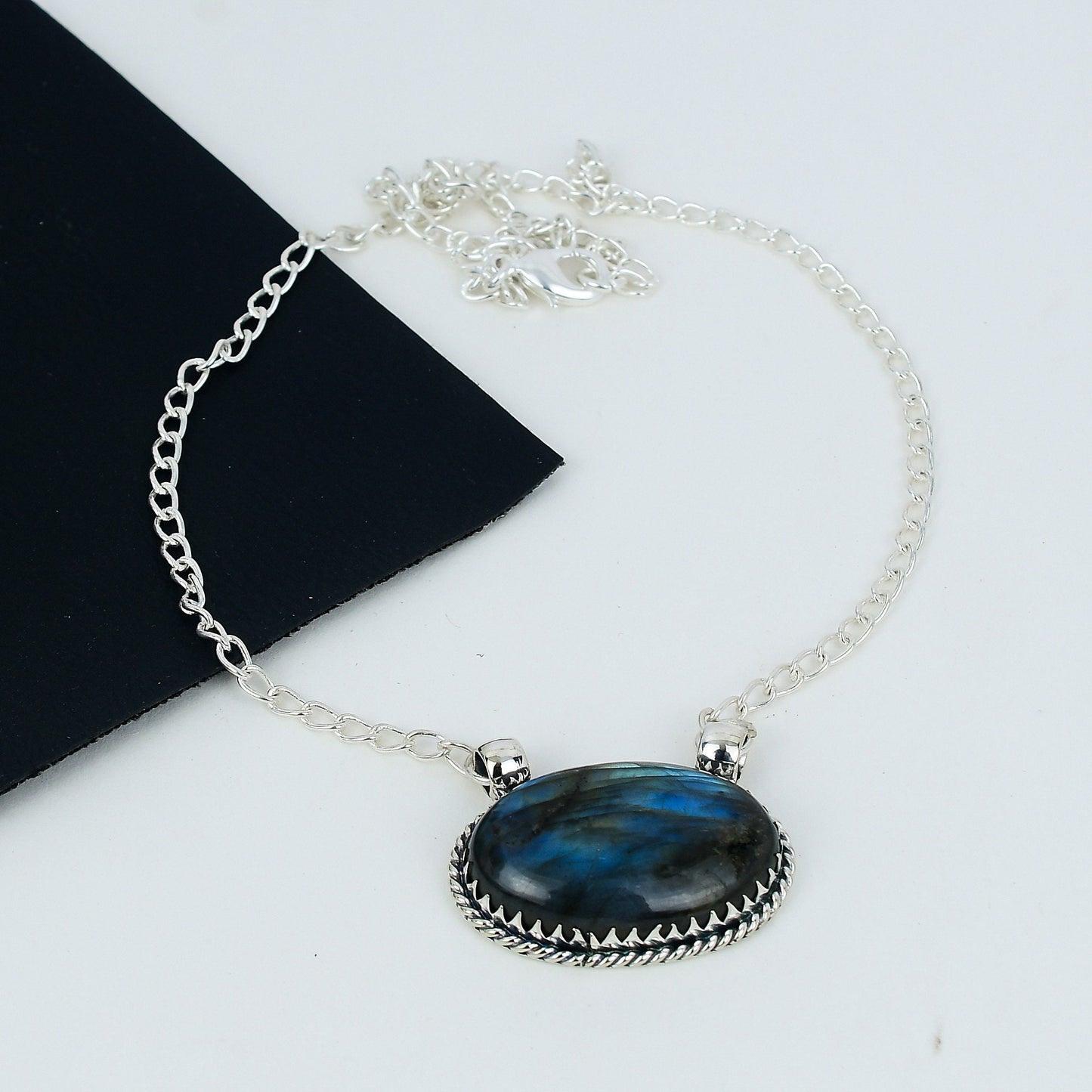 Blue Labradorite Gemstone Necklace
