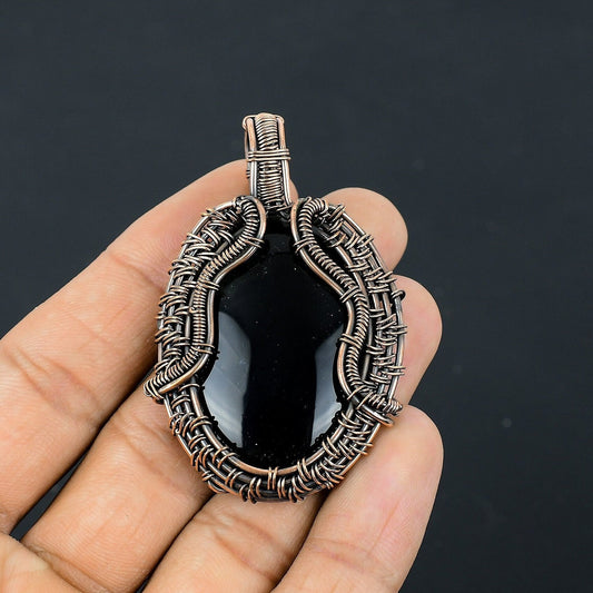 Black Onyx Gemstone Pendant