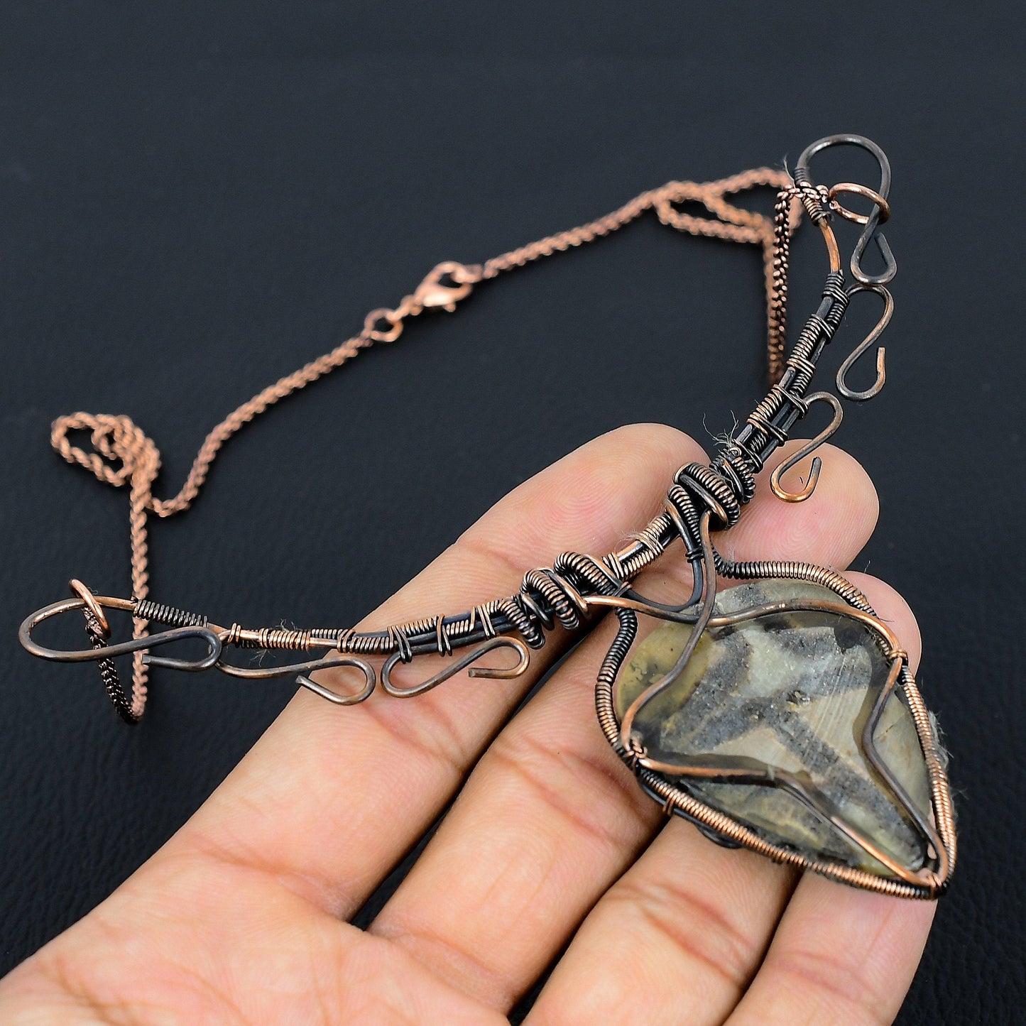 Brown Septarian Gemstone Necklace