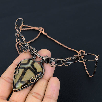 Brown Septarian Gemstone Necklace