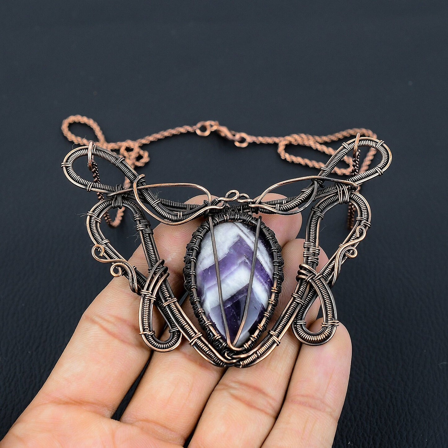 Purple Amethyst Gemstone Pendant