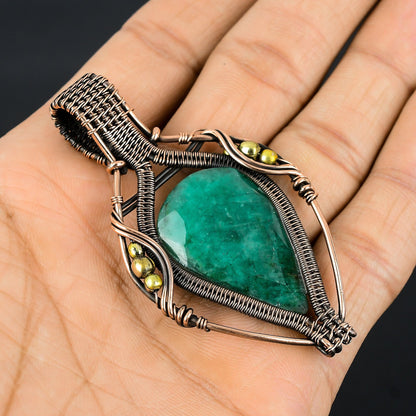 Green Emerald Gemstone Pendant