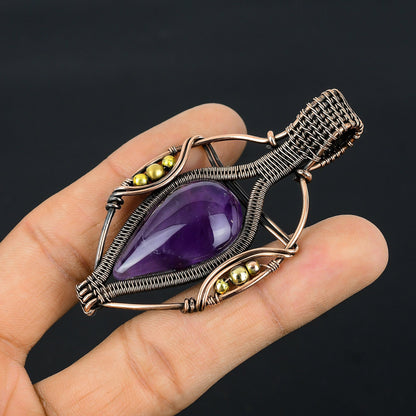 Purple Amethyst Gemstone Pendant