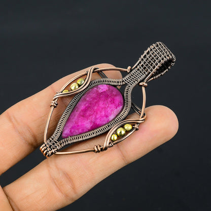 Kashmir Red Ruby Gemstone Pendant