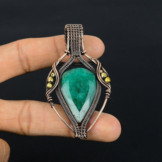 Green Emerald Gemstone Pendant