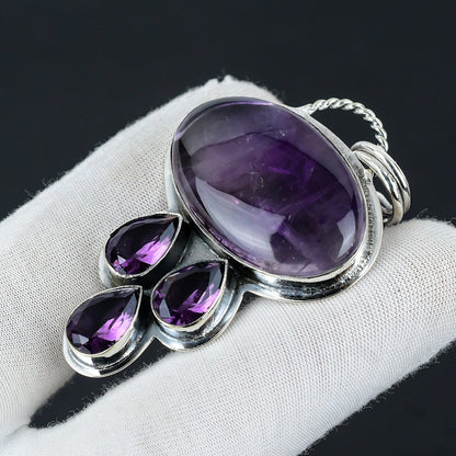 Purple Amethyst Gemstone Pendant