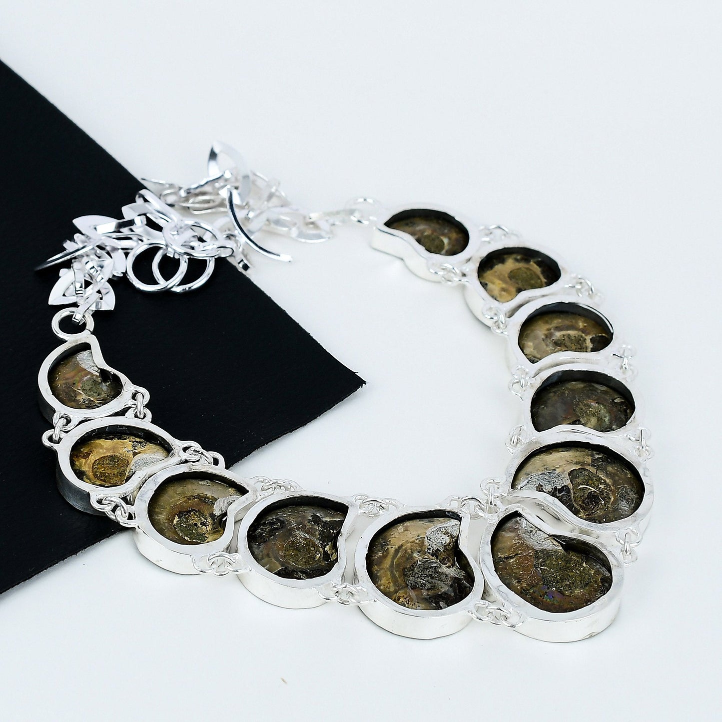 Brown Ammonite Gemstone Necklace