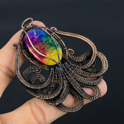 Rainbow Solar Quartz Gemstone Pendant