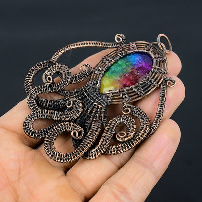 Rainbow Solar Quartz Gemstone Pendant