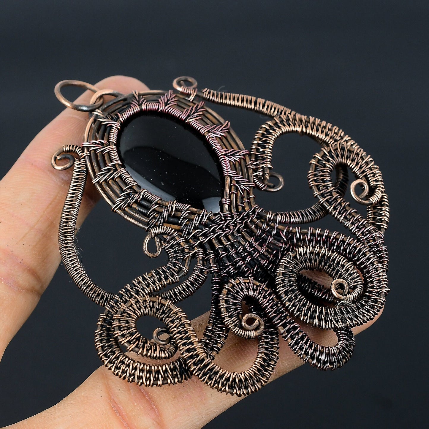 Black Onyx Gemstone Pendant