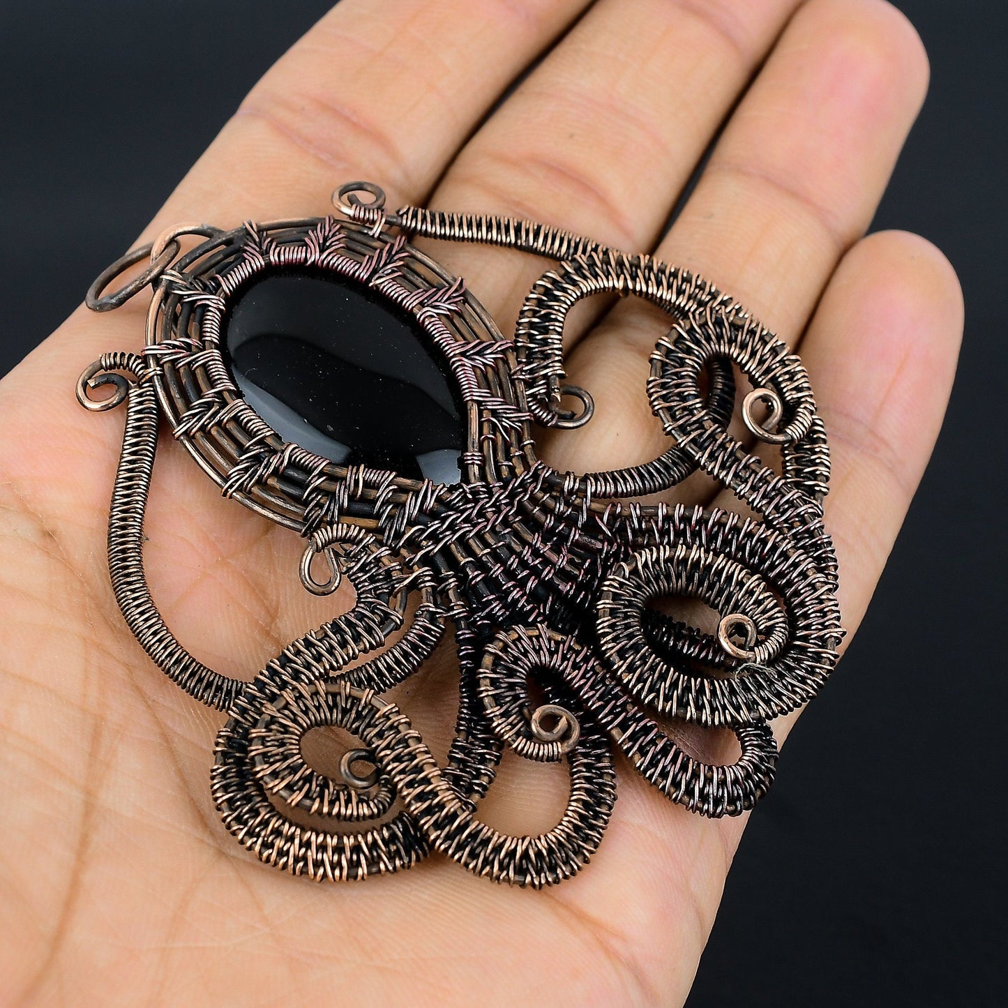 Black Onyx Gemstone Pendant