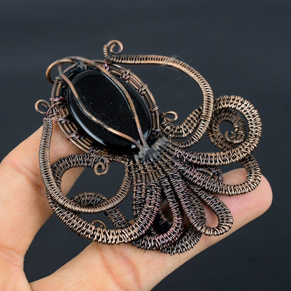 Black Onyx Gemstone Pendant
