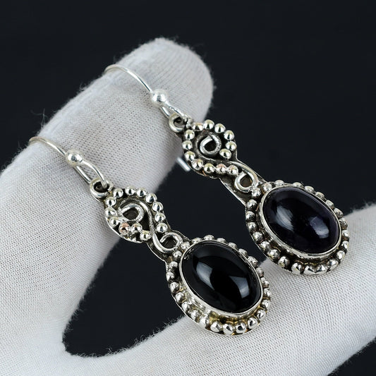 Black Onyx Gemstone Earrings