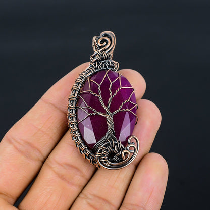 Kashmir Red Ruby Gemstone Pendant