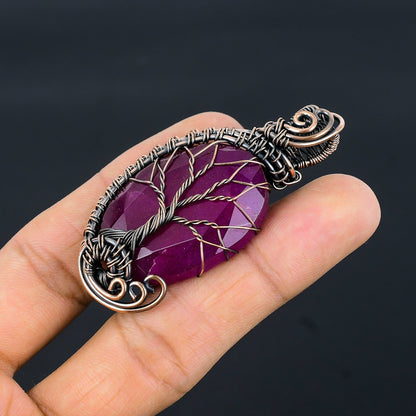 Kashmir Red Ruby Gemstone Pendant