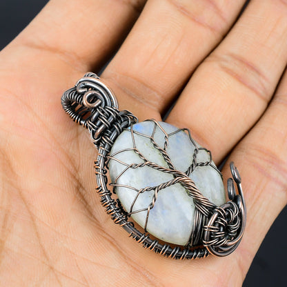 Rainbow Moonstone Gemstone Pendant