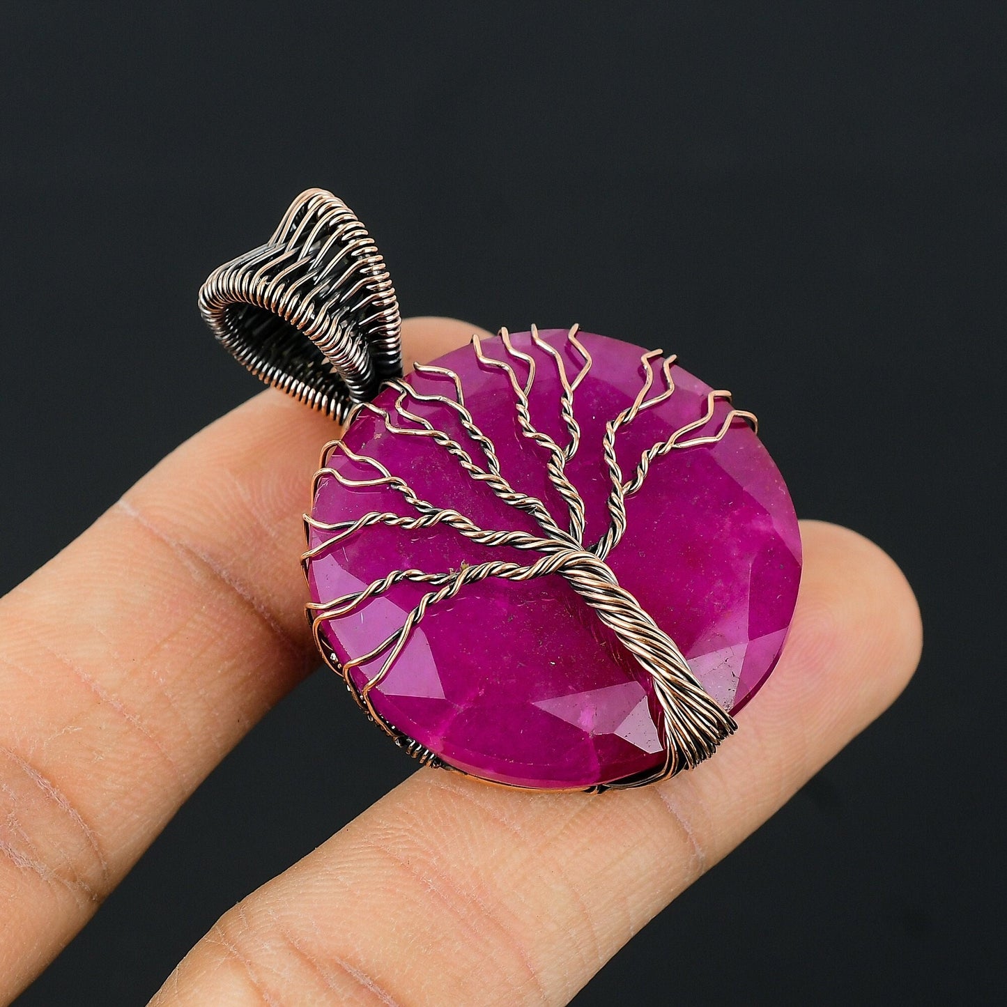 Kashmir Red Ruby Gemstone Pendant