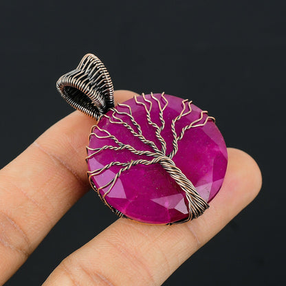 Kashmir Red Ruby Gemstone Pendant