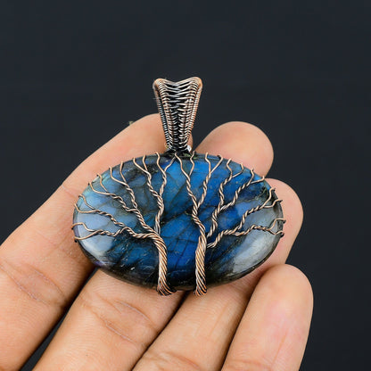 Blue Labradorite Gemstone Pendant