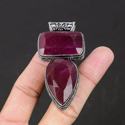 Red Ruby Gemstone Pendant