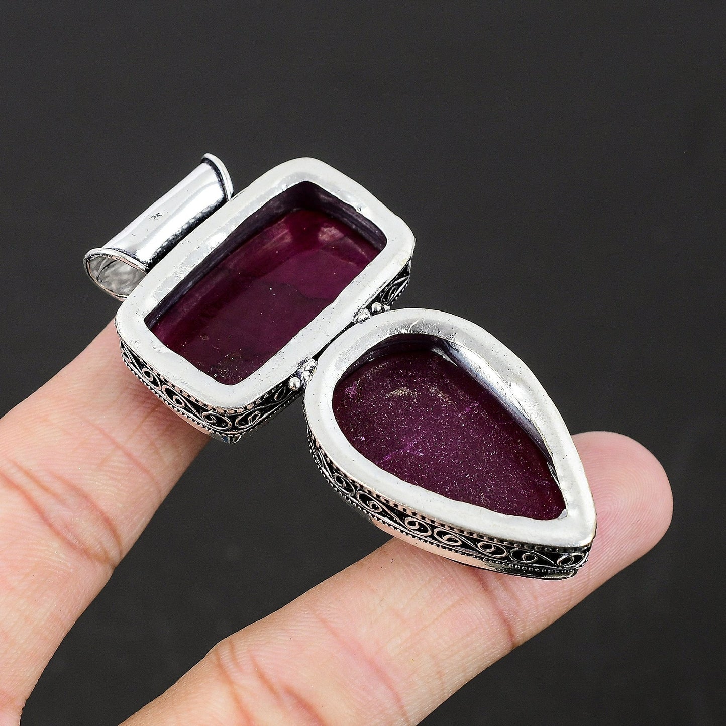 Red Ruby Gemstone Pendant