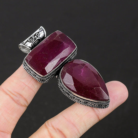 Red Ruby Gemstone Pendant