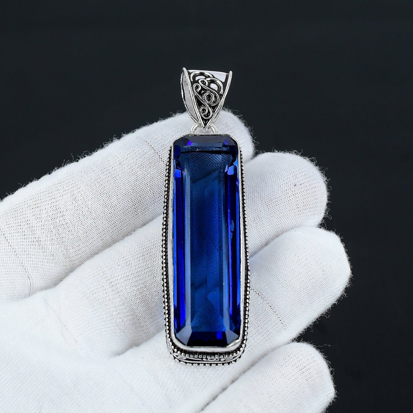 Blue Tanzanite Gemstone Pendant