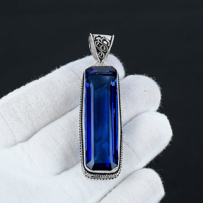 Blue Tanzanite Gemstone Pendant