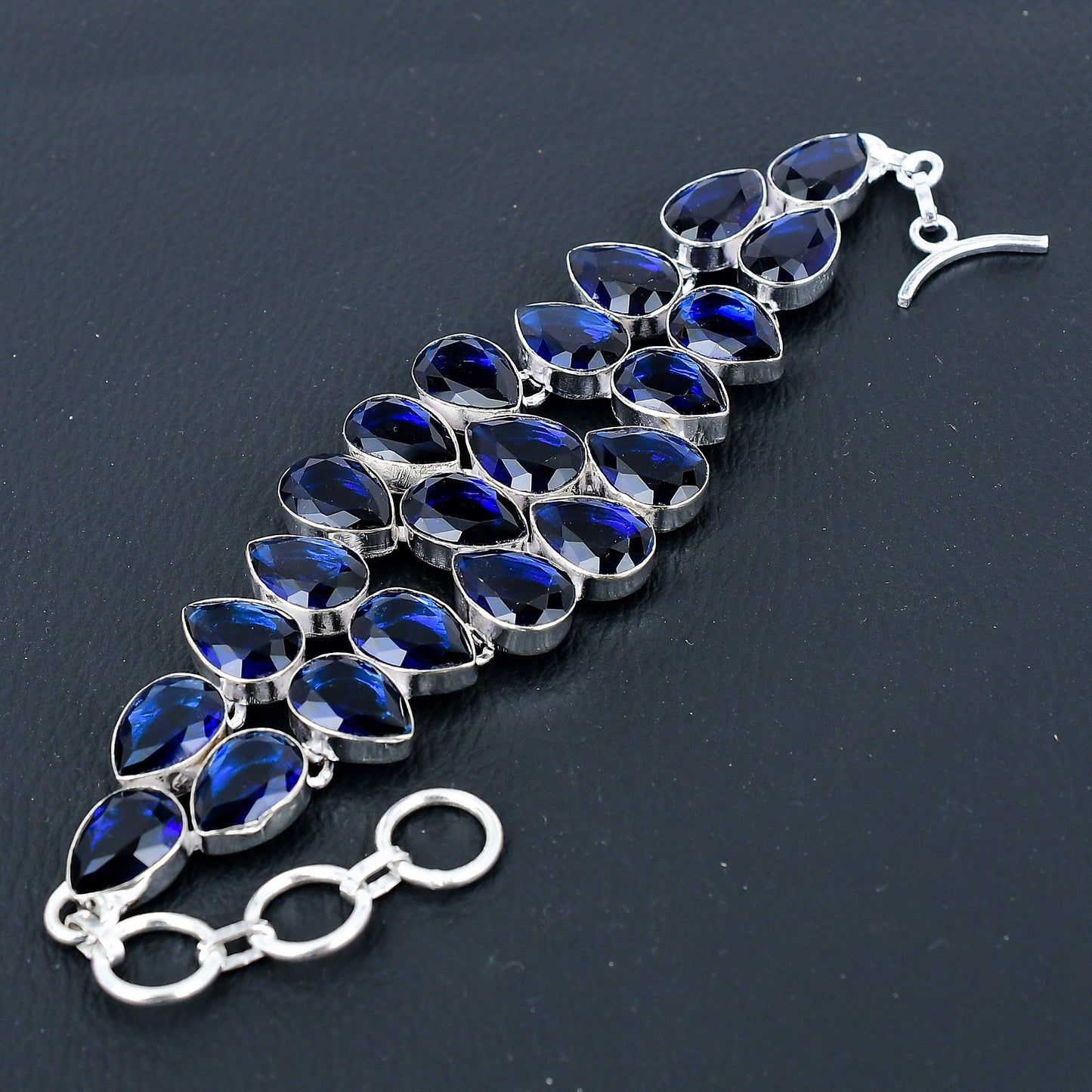 Blue Sapphire Gemstone Bracelet