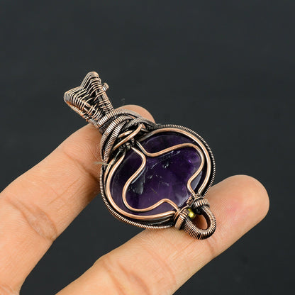 Purple Amethyst Gemstone Pendant