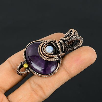 Purple Amethyst Gemstone Pendant