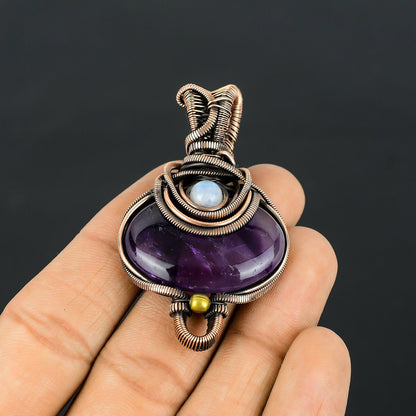 Purple Amethyst Gemstone Pendant