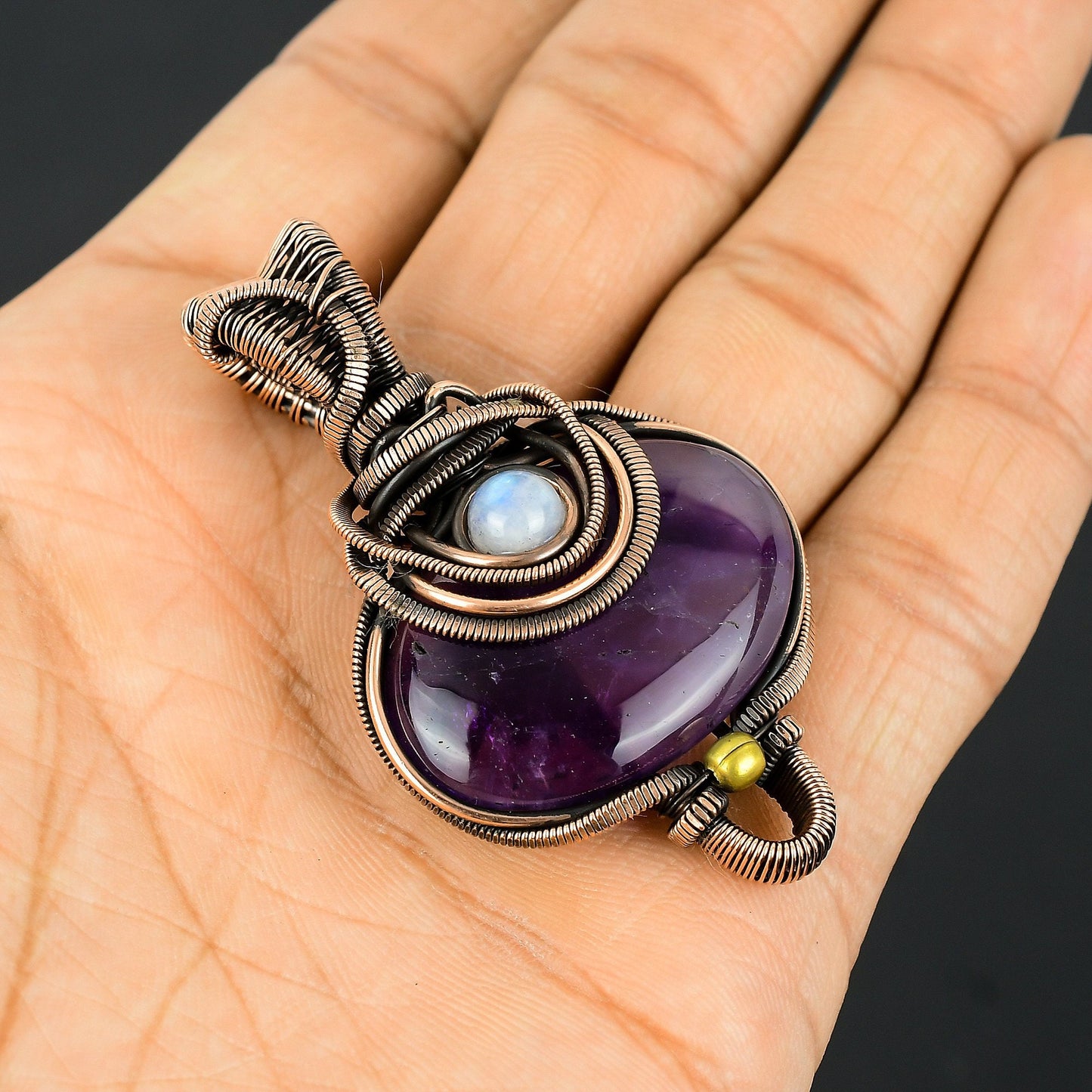 Purple Amethyst Gemstone Pendant