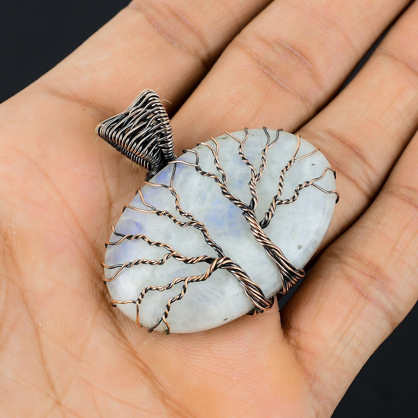 Rainbow Moonstone Gemstone Pendant