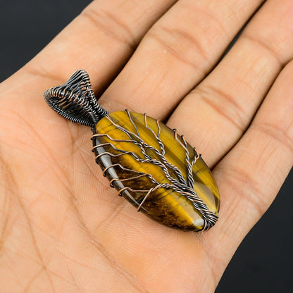 Brown Tiger Eye Gemstone Pendant