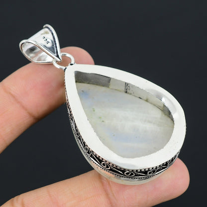 Rainbow Moonstone Gemstone Pendant