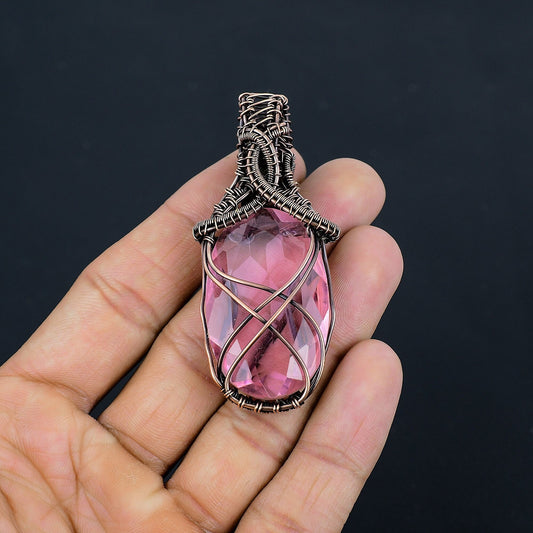 Pink Kunzite Gemstone Pendant
