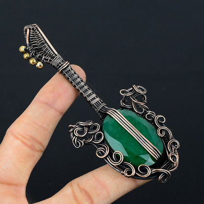 Green Emerald Gemstone Pendant