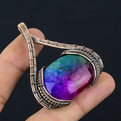 Rainbow Solar Quartz Gemstone Pendant