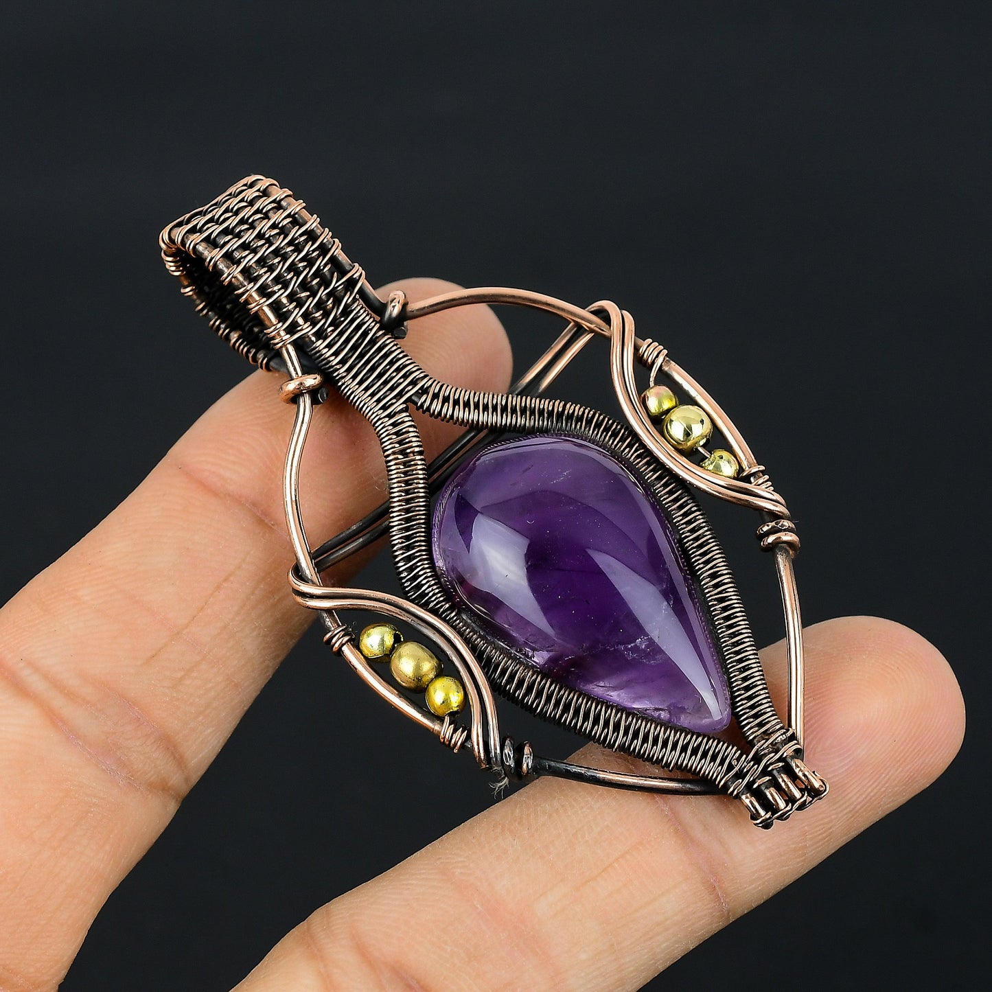 Purple Amethyst Gemstone Pendant