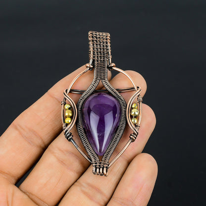 Purple Amethyst Gemstone Pendant